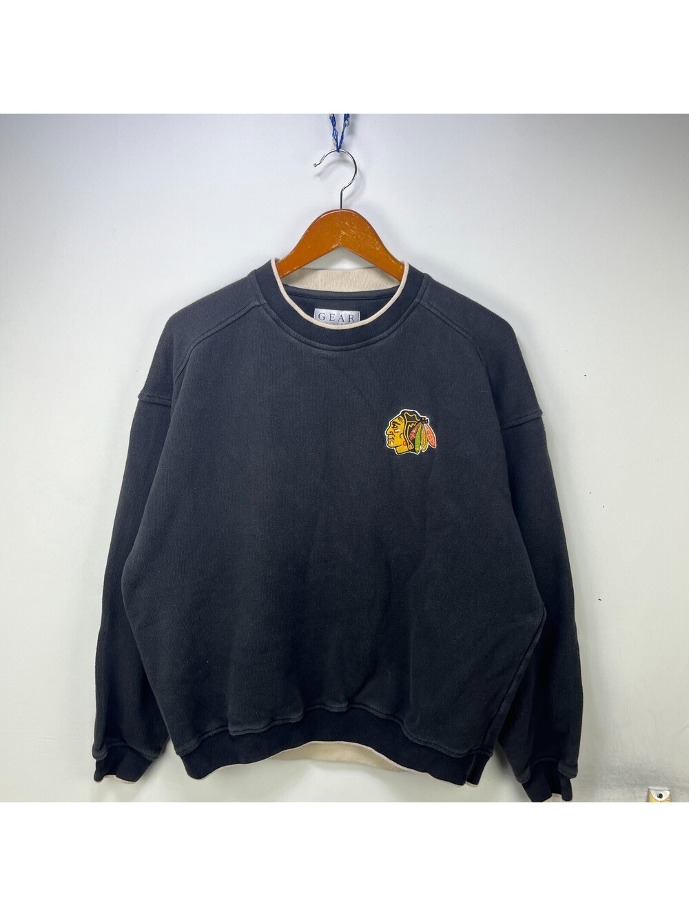 Vintage 90s Chicago Blackhawks NHL Crewneck Sweatshirt Large